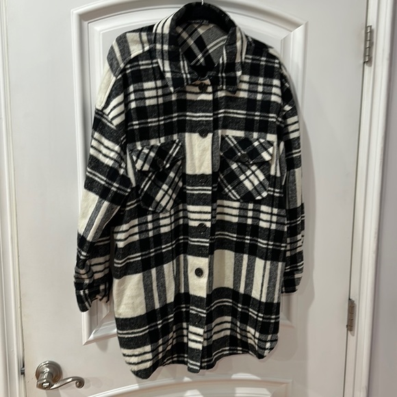 Black Tape_ Jackets & Coats Black Tape Plaid Trendy Shackets Size 2 Xl Poshmark
